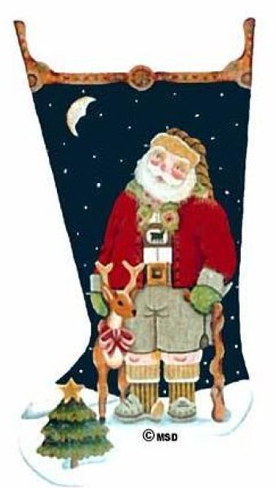 Christmas Stockings Melissa Shirley Designs  | Santa Socks G