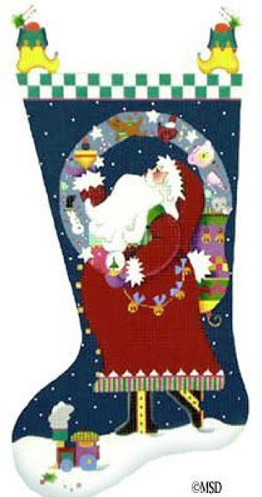 Christmas Stockings Melissa Shirley Designs  | Santa Socks Hh